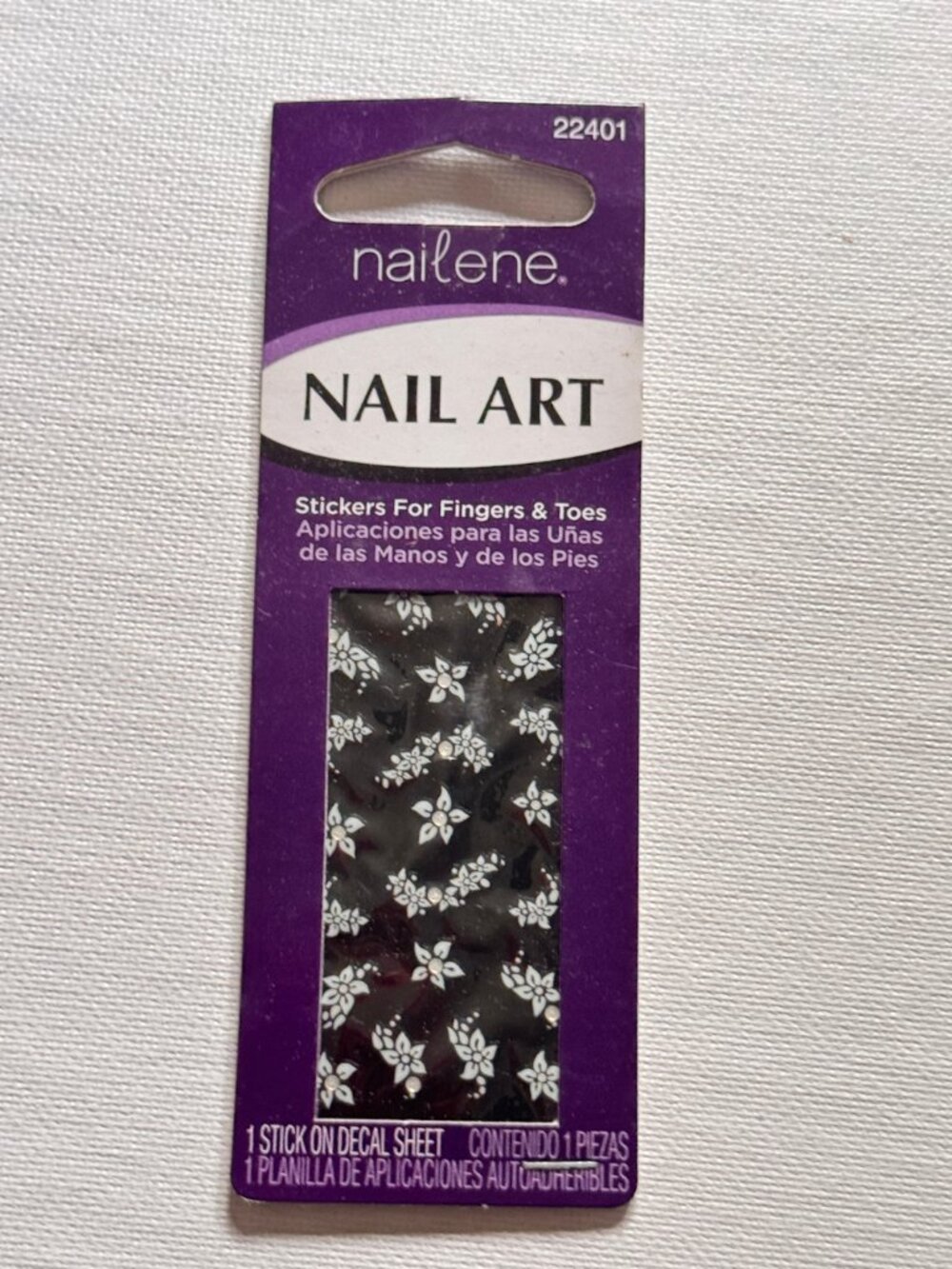 Nailene Nail Art Stickers For Fingers and Toes 1 Stick On  Flower Nail Sheet